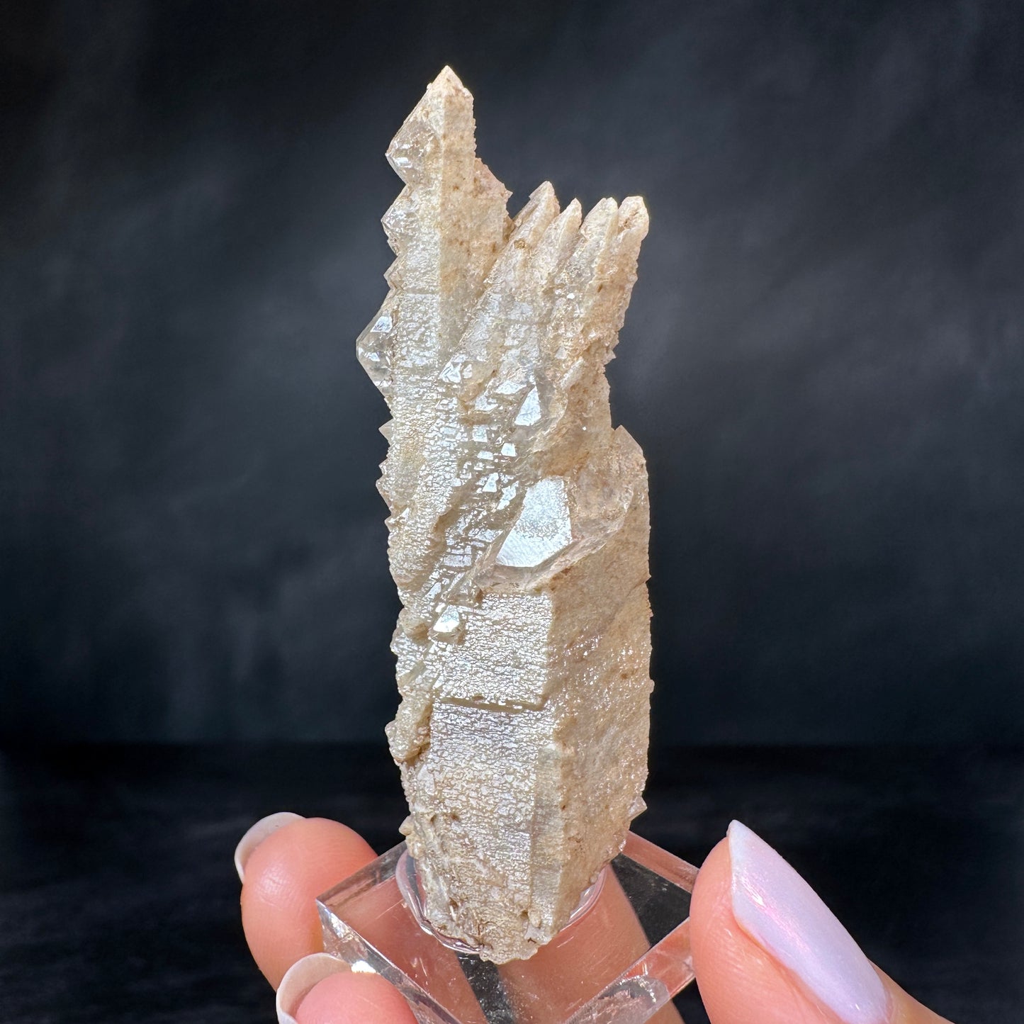 Growth Interference Quartz (30g) Bor Quarry, Dalnegorsk, Russia