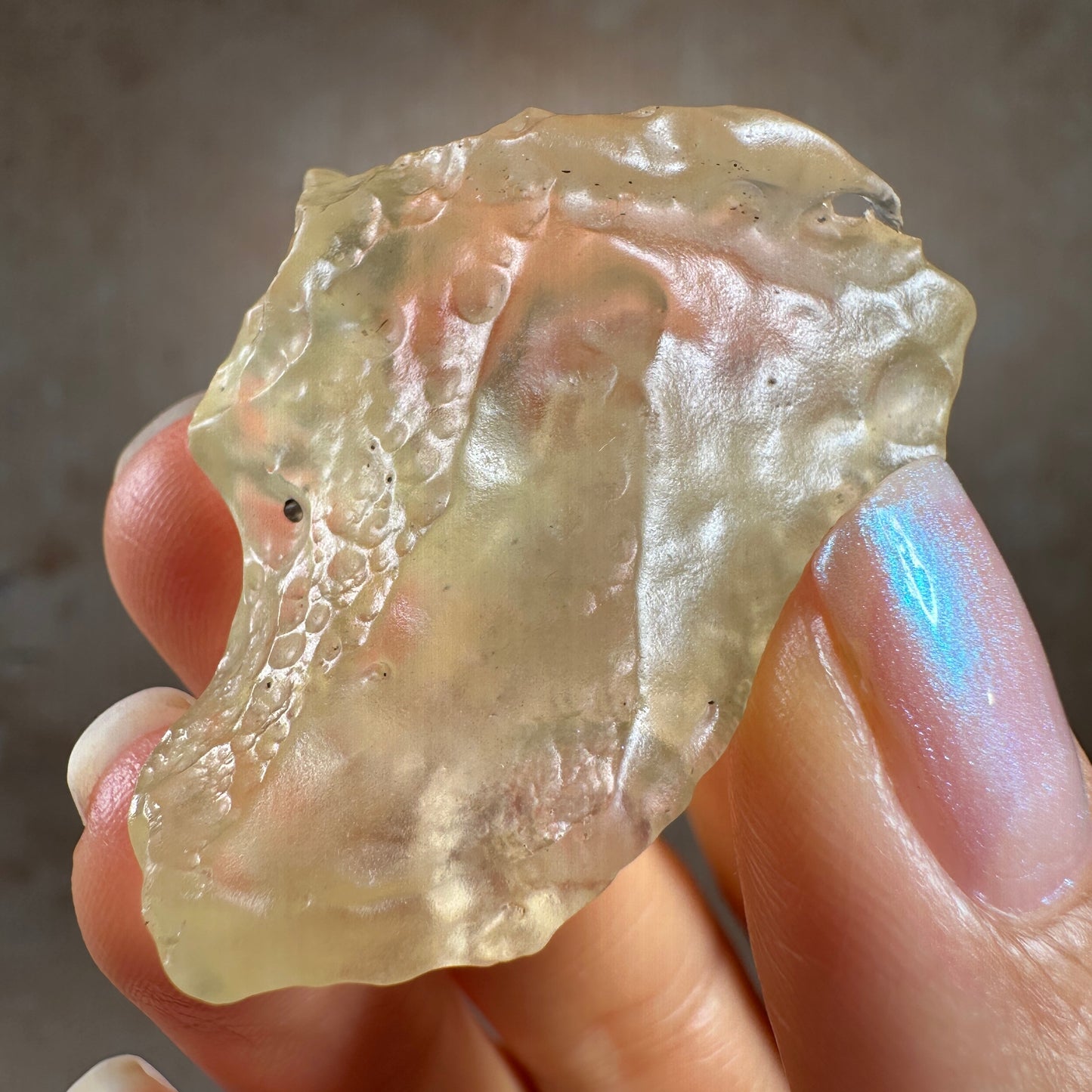 Libyan Desert Glass Tektite (27.61g) Museum Grade, Sahara Desert, Egypt