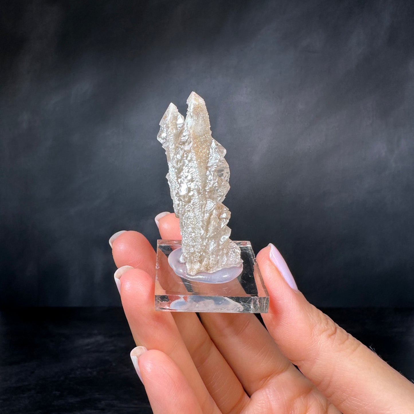 Growth Interference Quartz (17g) Bor Quarry, Dalnegorsk, Russia