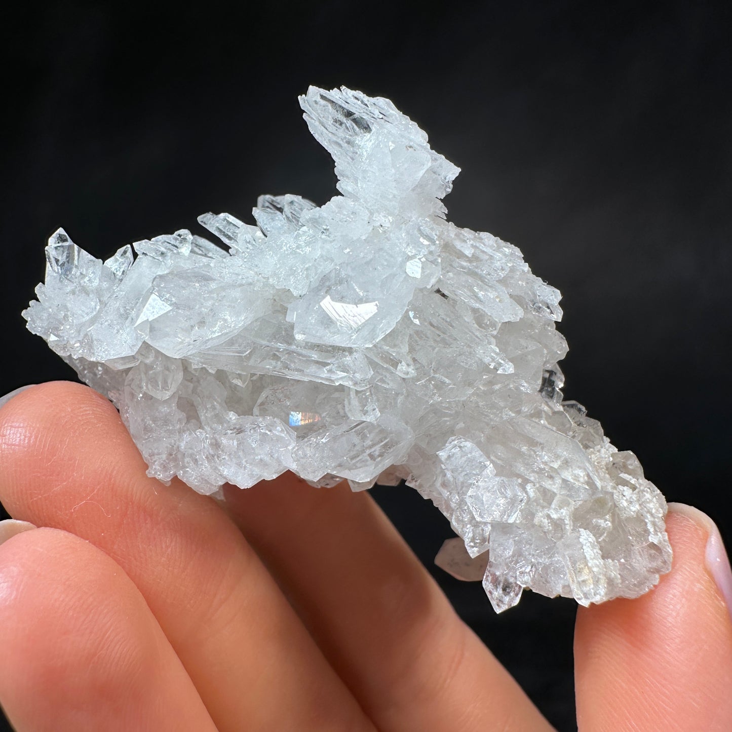 Growth Interference Quartz (40g) Bor Quarry, Dalnegorsk, Russia