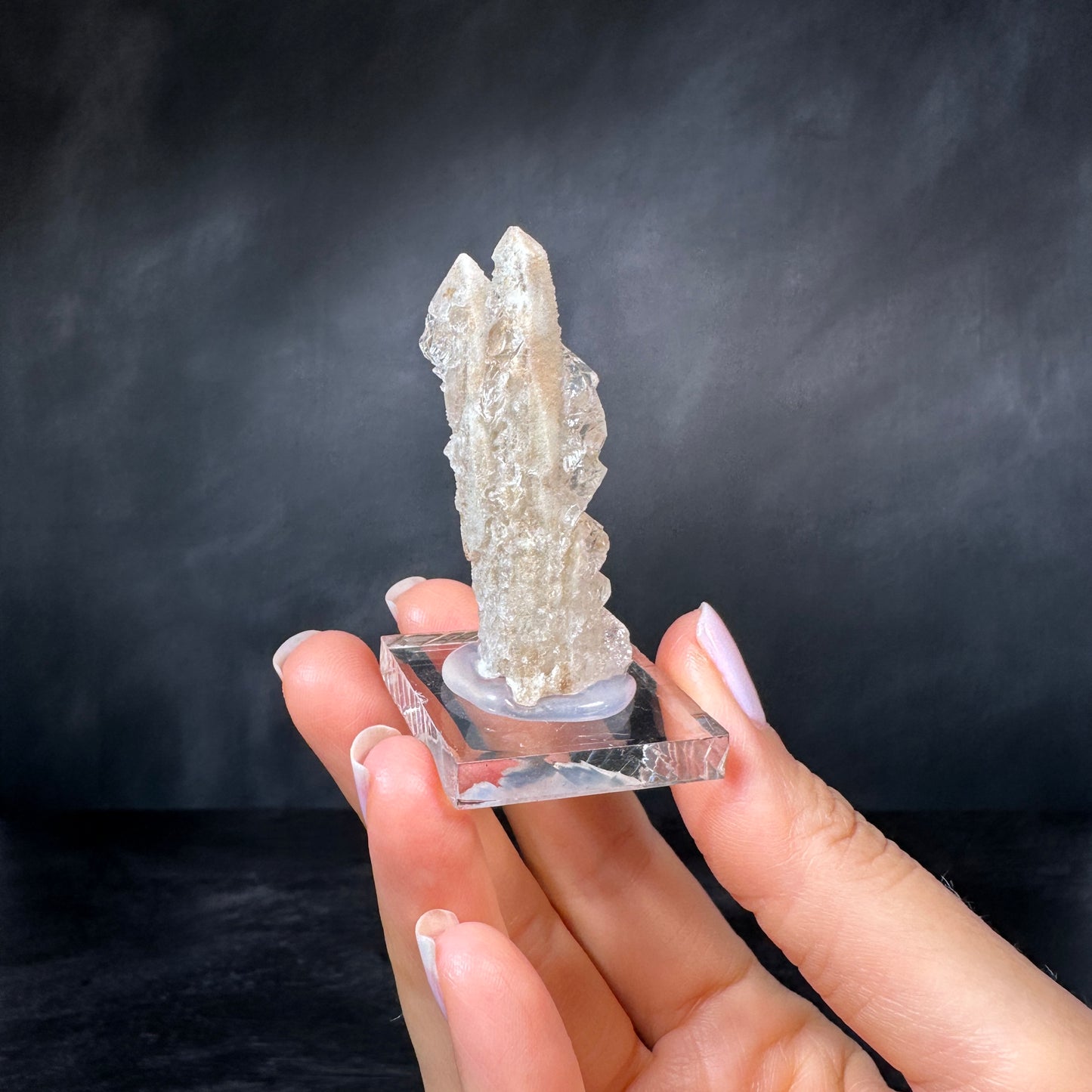Growth Interference Quartz (17g) Bor Quarry, Dalnegorsk, Russia
