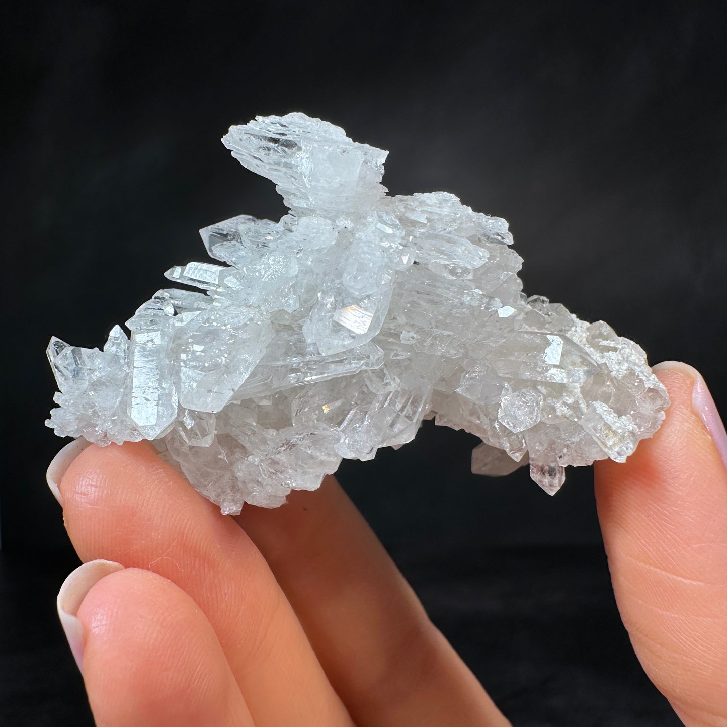 Growth Interference Quartz (40g) Bor Quarry, Dalnegorsk, Russia