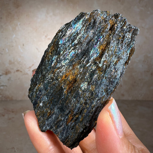 Rainbow Iridescent Hematite (219g) Andrade Mine, João Monlevade, Minas Gerais, Brazil