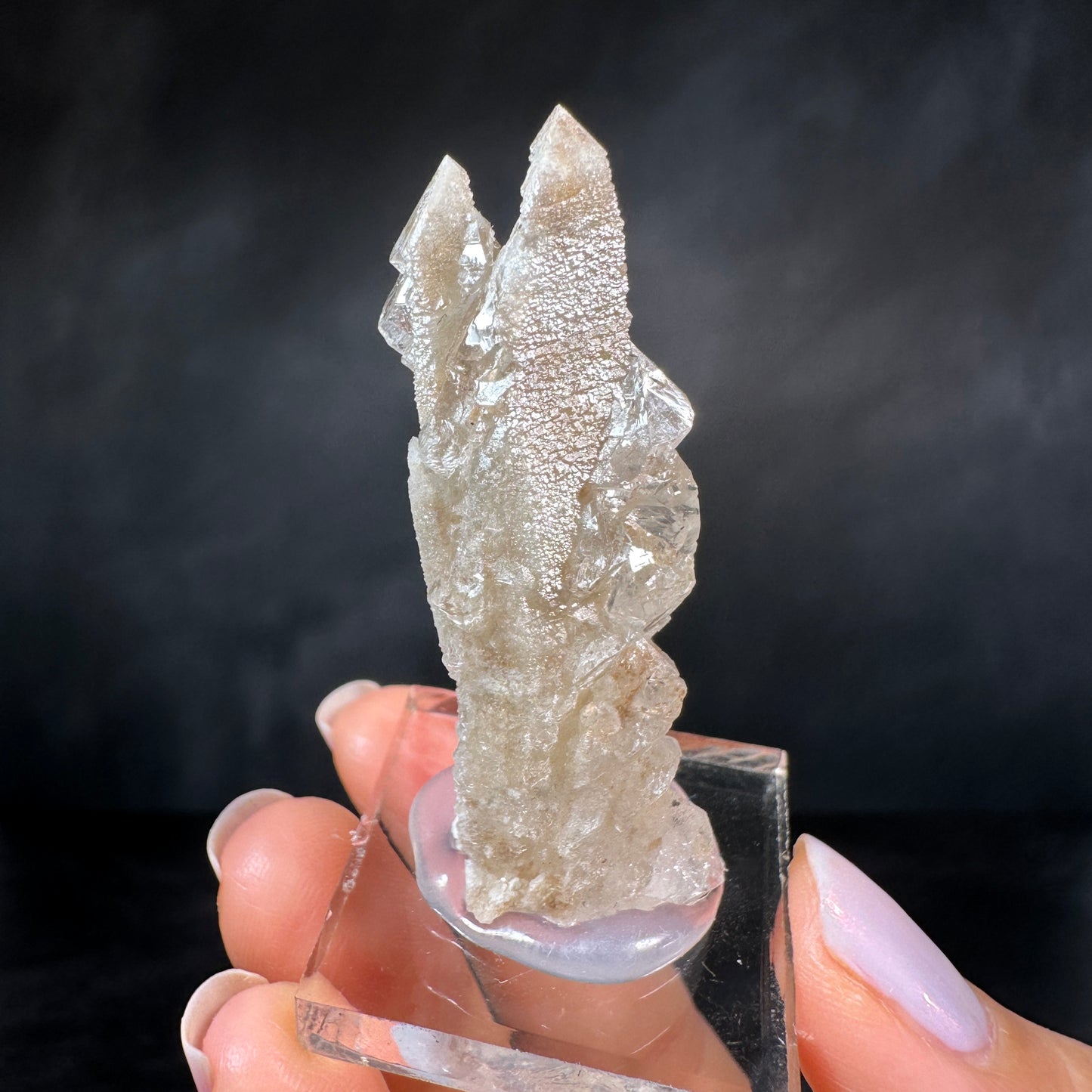 Growth Interference Quartz (17g) Bor Quarry, Dalnegorsk, Russia