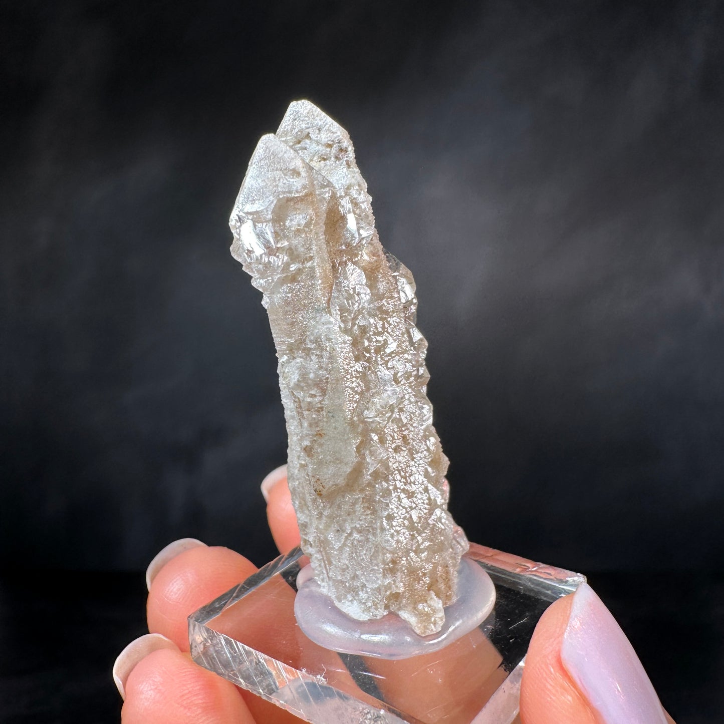 Growth Interference Quartz (17g) Bor Quarry, Dalnegorsk, Russia