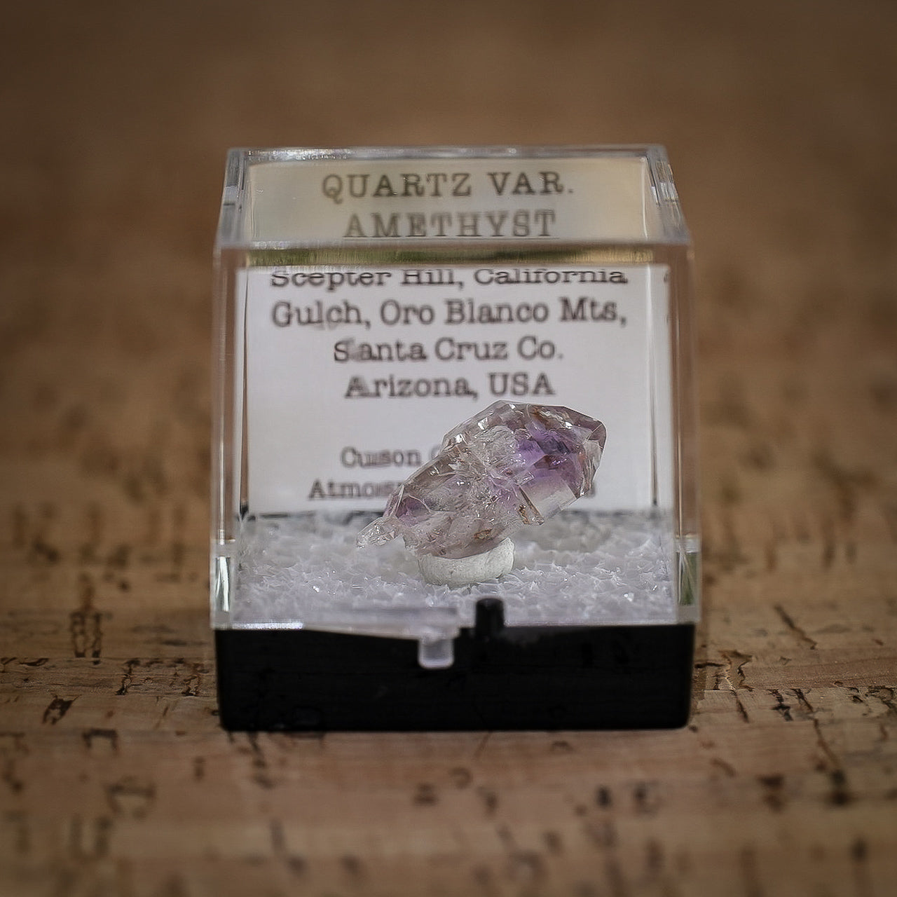 Quartz var. Amethyst, Scepter Hill, Oro Blanco Mountains, Arizona, USA 7ct