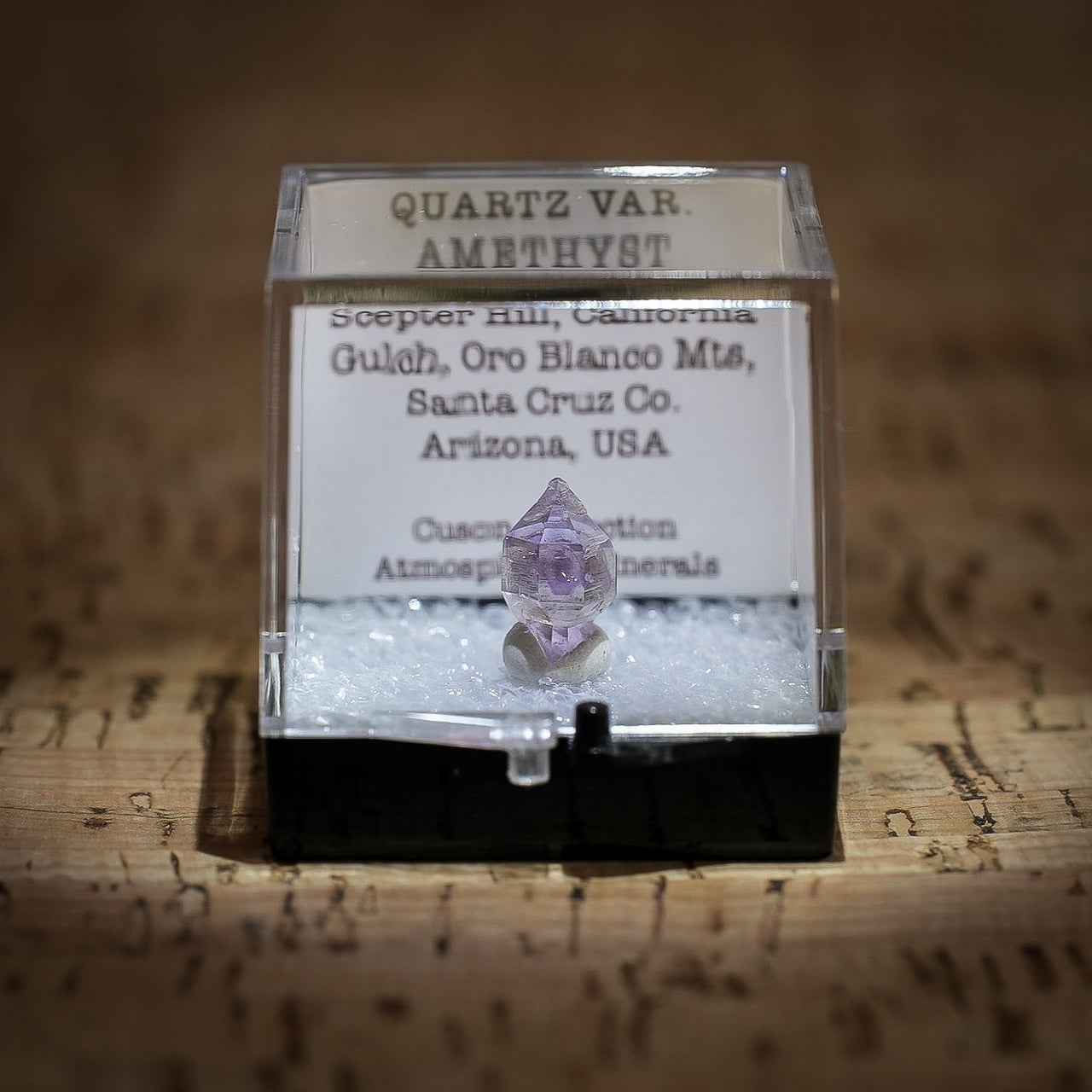 Quartz var. Amethyst, Scepter Hill, Oro Blanco Mountains, Arizona, USA 1.5ct