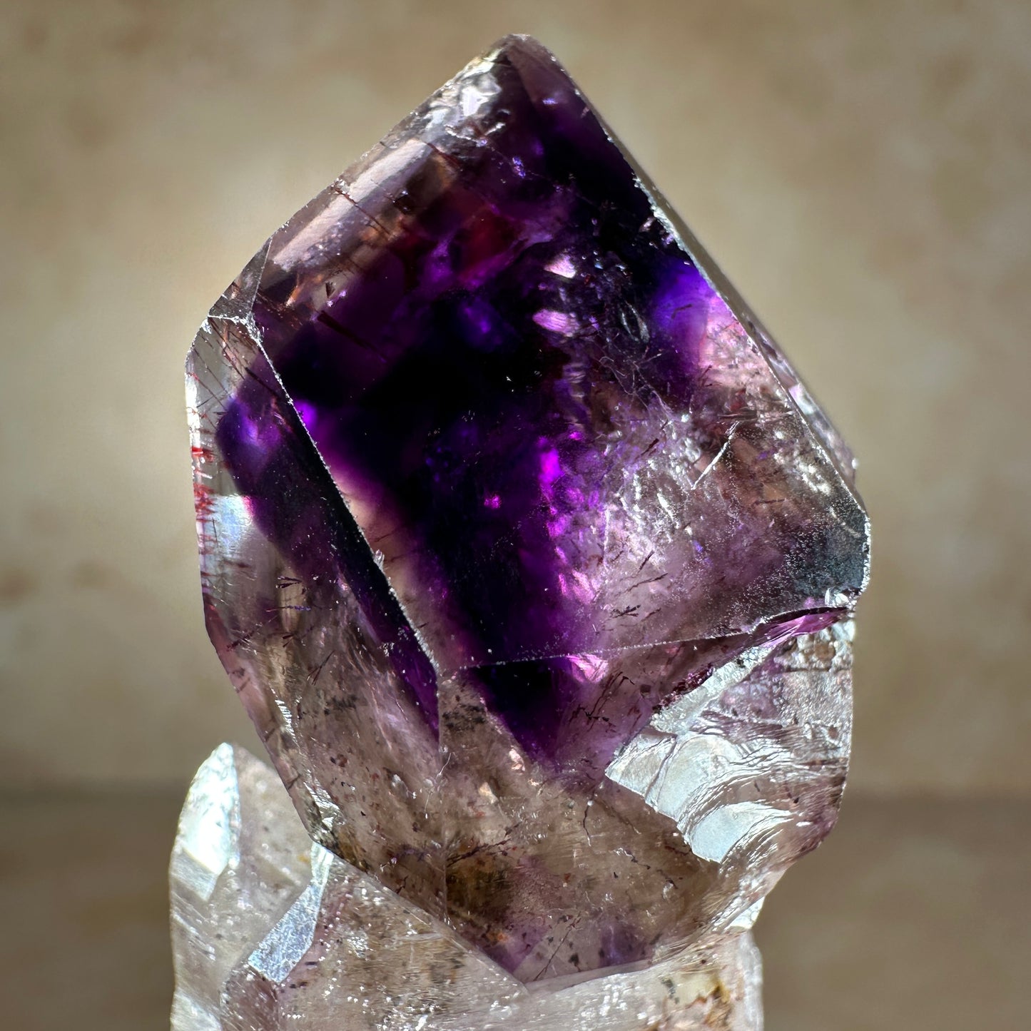 Chibuku Amethyst Scepter, Double Terminated, 58.28g | Chibuku Mine, Mateke, Zimbabwe, Africa