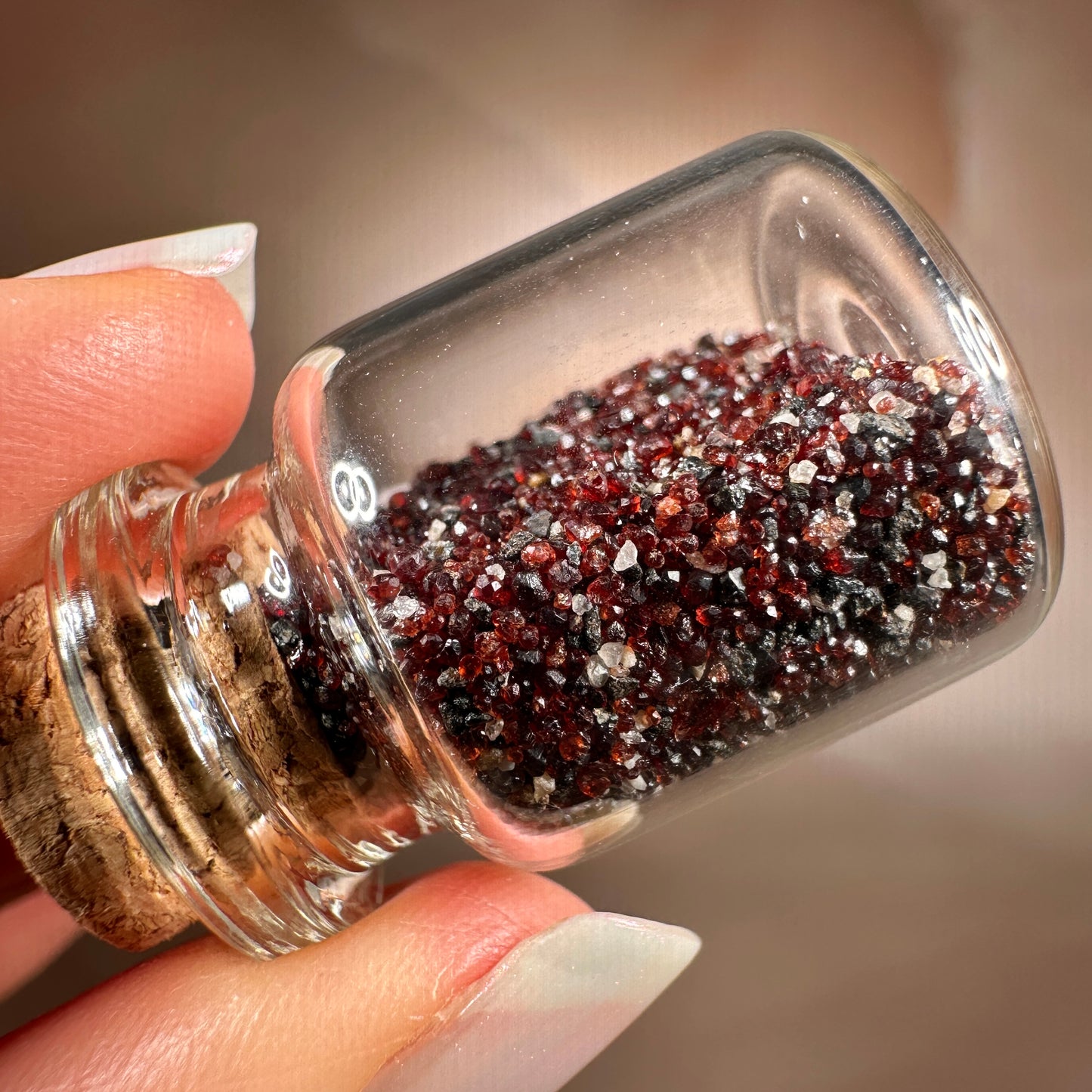 Micro Garnet Crystals “Sand Rubies” 10g — Sabino Canyon, Tucson, Arizona