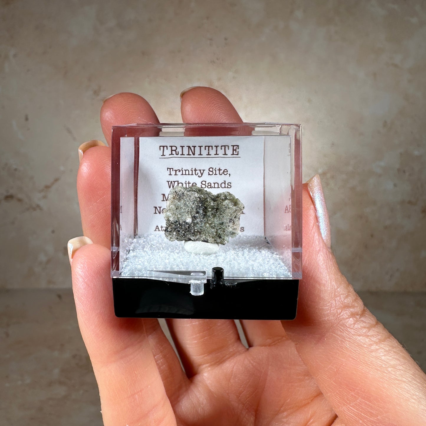 Trinitite (Trinity Glass) .96g | Trinity Test Site, White Sands Missile Range, New Mexico, USA