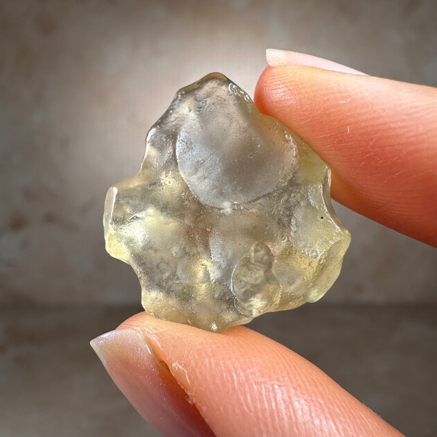 Libyan Desert Glass Tektite with Cristobalite (3.86g) Museum Grade, Sahara Desert, Egypt