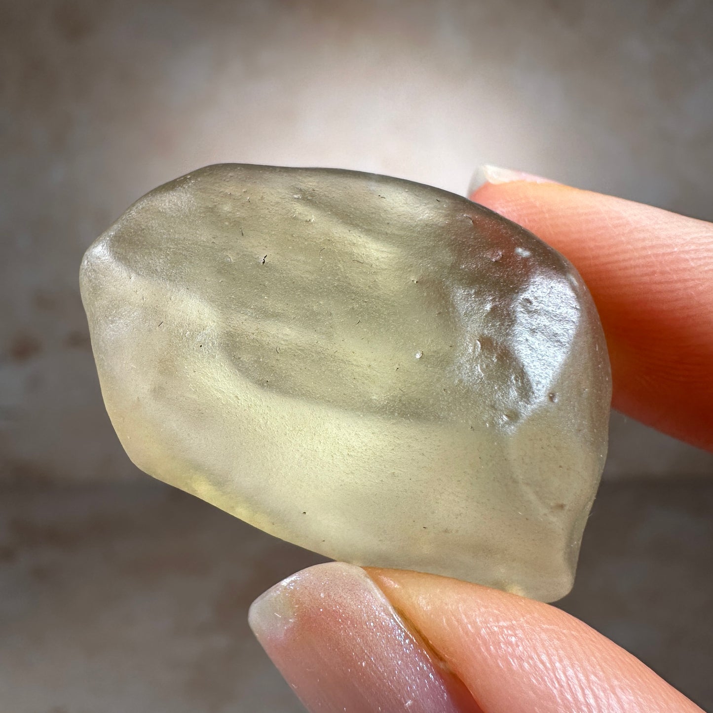 Libyan Desert Glass Tektite with Cristobalite (10.95g) Museum Grade, Sahara Desert, Egypt