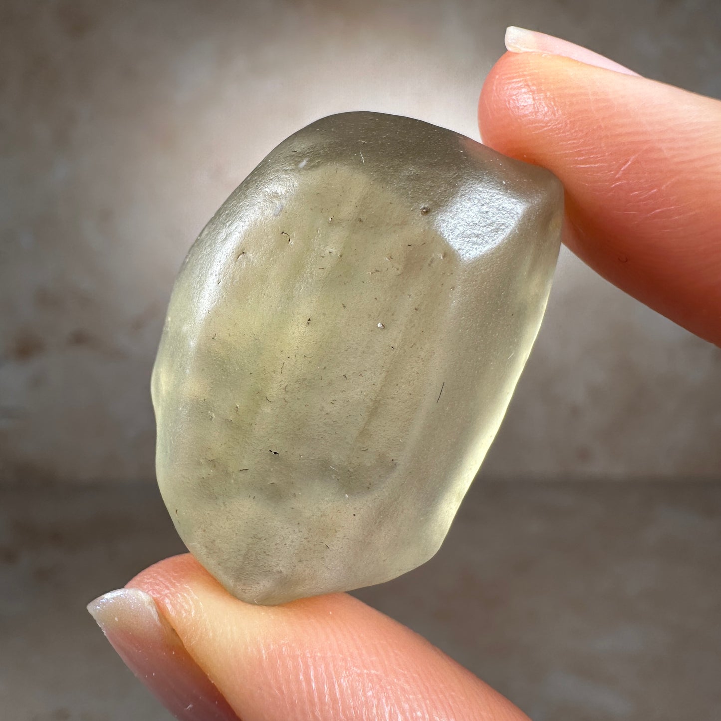 Libyan Desert Glass Tektite with Cristobalite (10.95g) Museum Grade, Sahara Desert, Egypt
