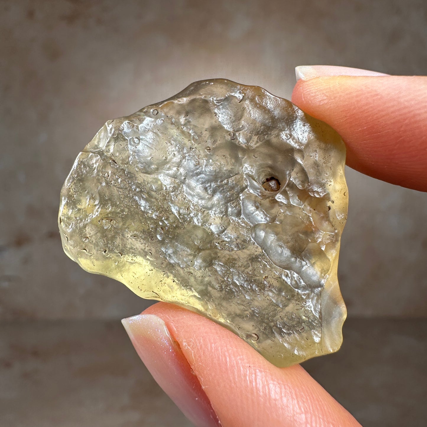 Libyan Desert Glass Tektite (9.33g) Museum Grade, Sahara Desert, Egypt