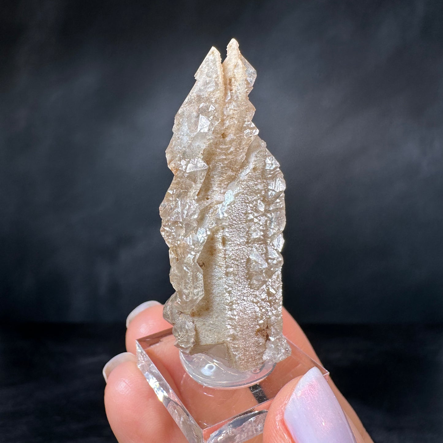 Growth Interference Quartz (22g) Bor Quarry, Dalnegorsk, Russia