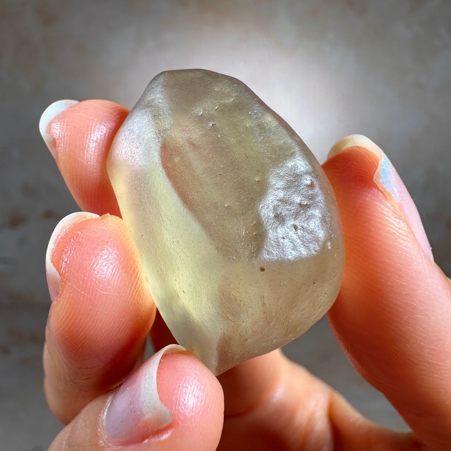 Libyan Desert Glass Tektite with Cristobalite (10.95g) Museum Grade, Sahara Desert, Egypt