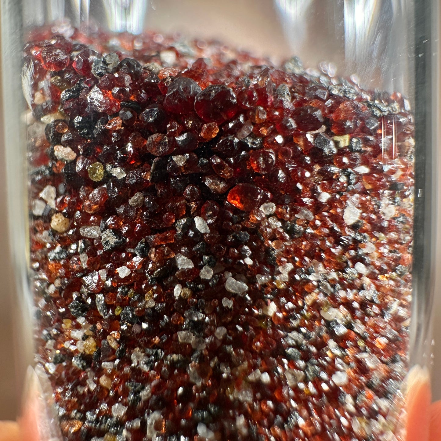 Micro Garnet Crystals “Sand Rubies” 20g — Sabino Canyon, Tucson, Arizona