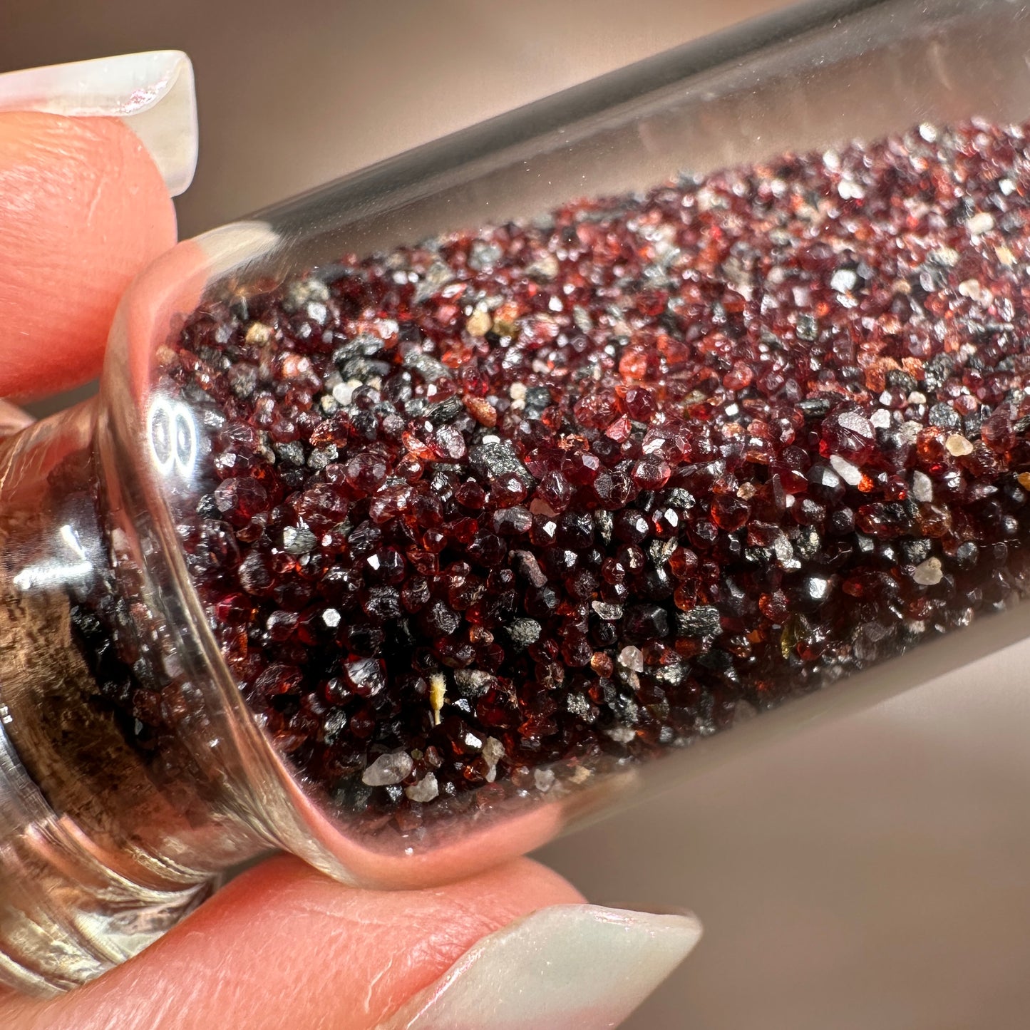 Micro Garnet Crystals “Sand Rubies” 20g — Sabino Canyon, Tucson, Arizona