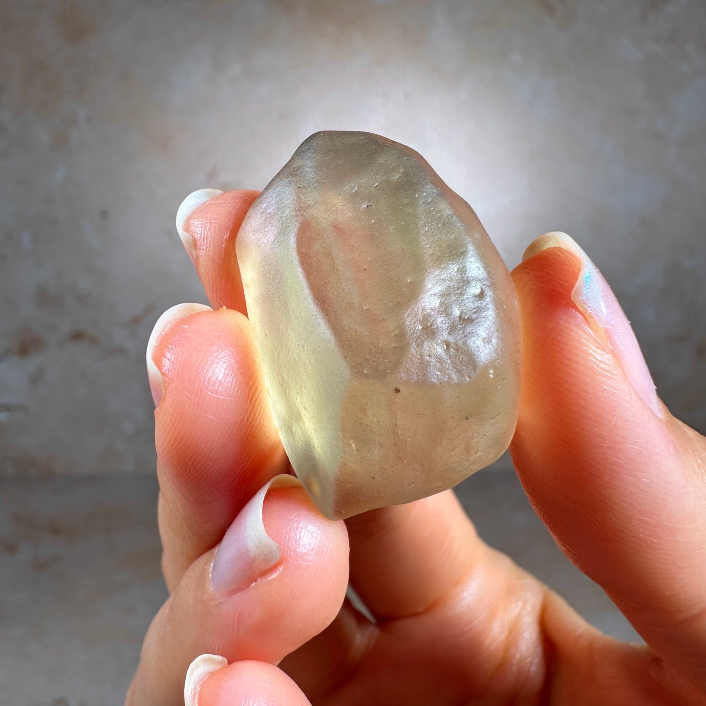 Libyan Desert Glass Tektite with Cristobalite (10.95g) Museum Grade, Sahara Desert, Egypt