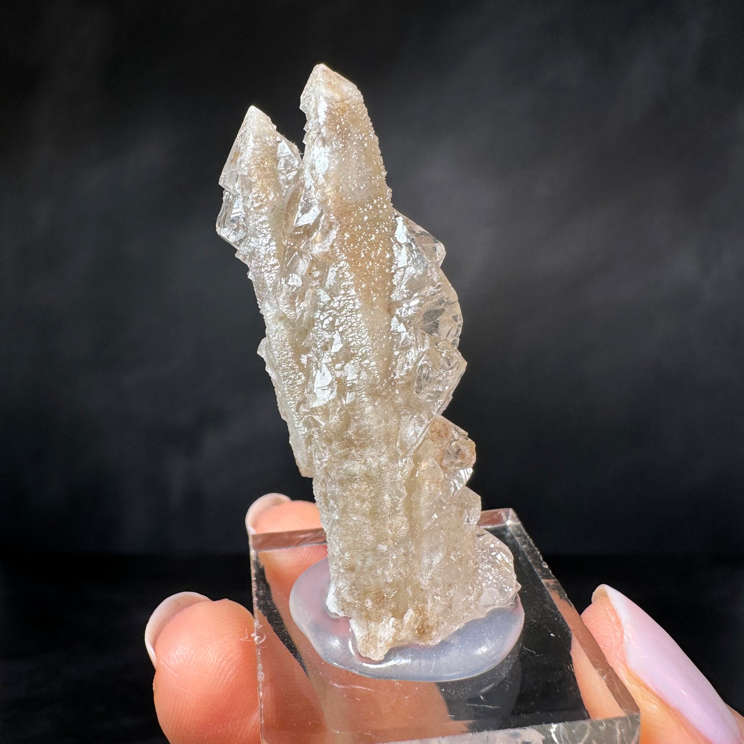 Growth Interference Quartz (17g) Bor Quarry, Dalnegorsk, Russia