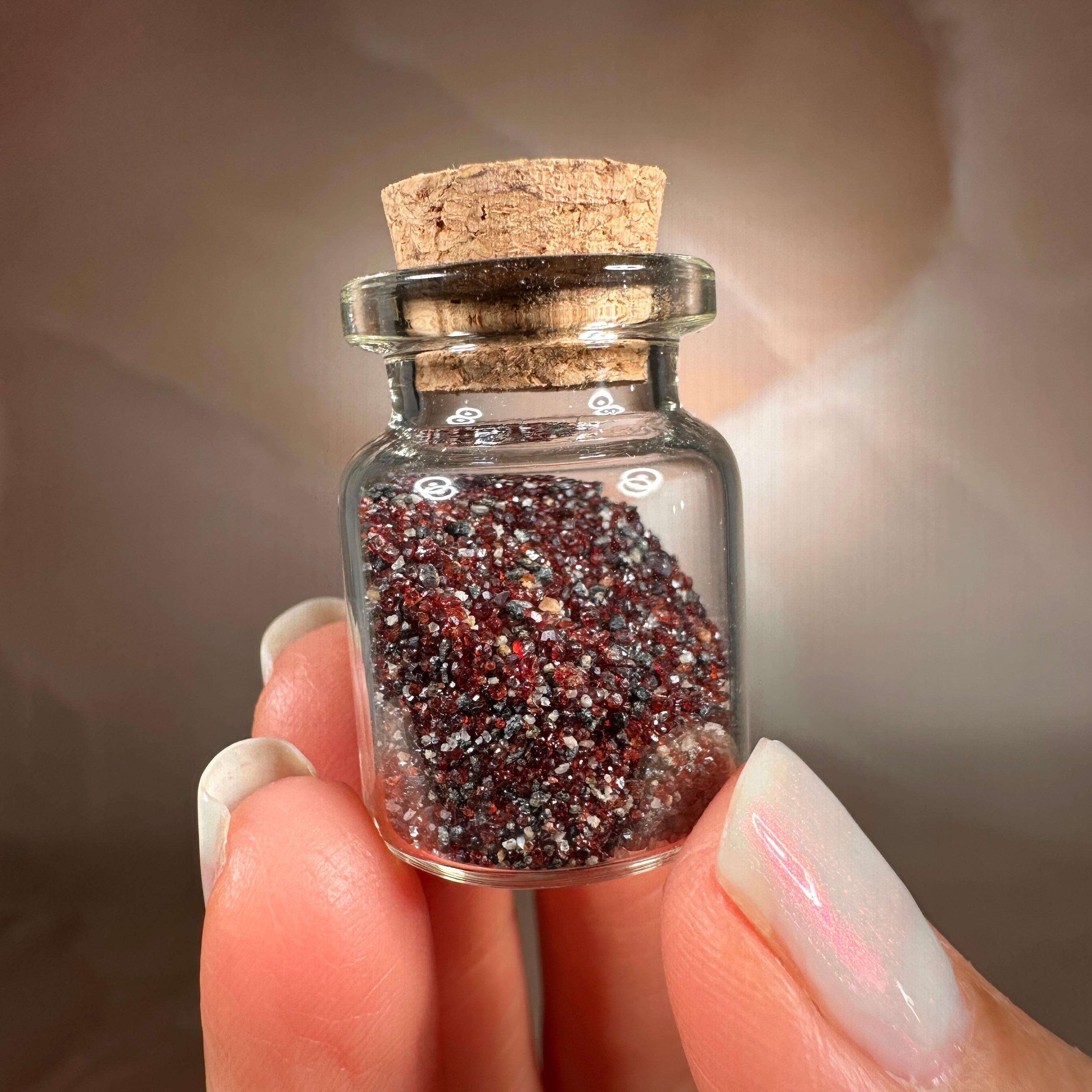 Micro Garnet Crystals “Sand Rubies” 10g — Sabino Canyon, Tucson