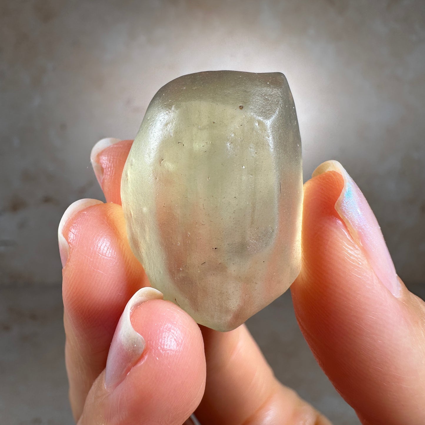 Libyan Desert Glass Tektite with Cristobalite (10.95g) Museum Grade, Sahara Desert, Egypt