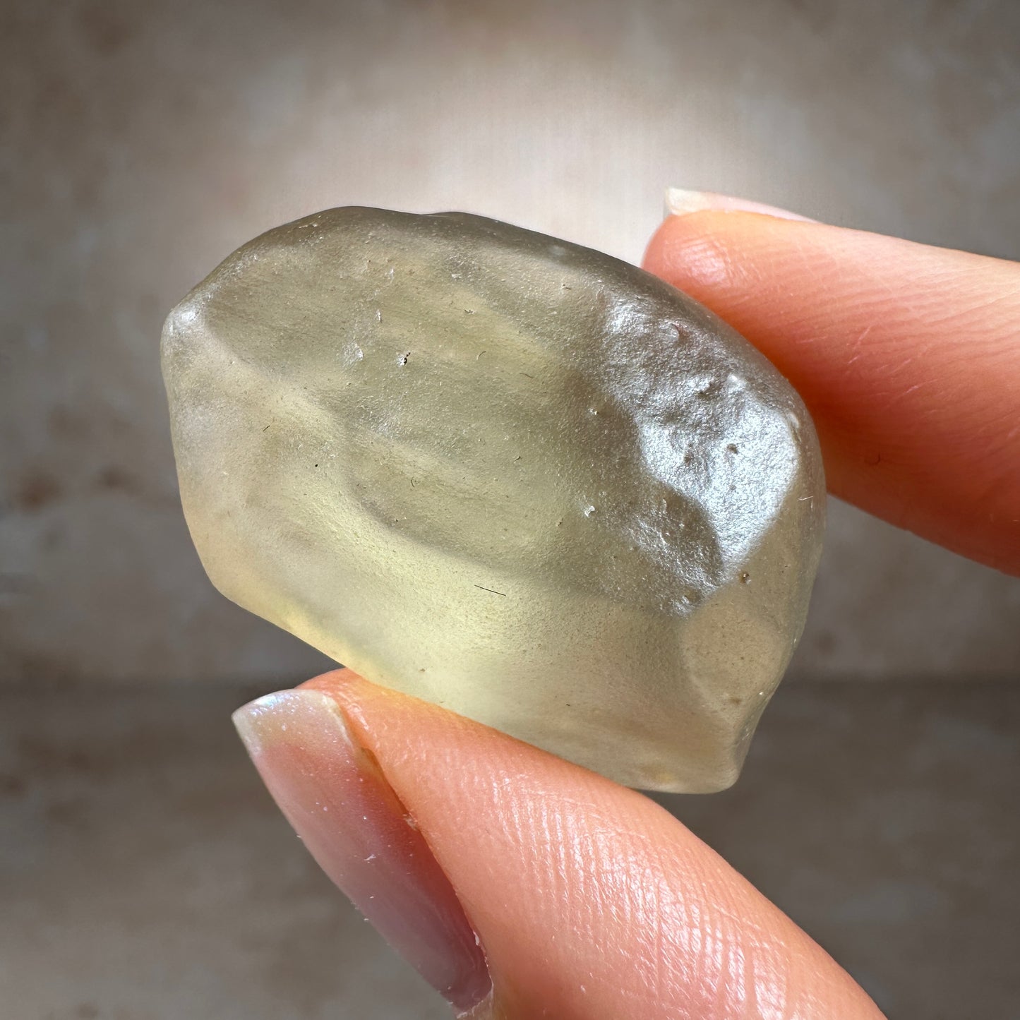 Libyan Desert Glass Tektite with Cristobalite (10.95g) Museum Grade, Sahara Desert, Egypt