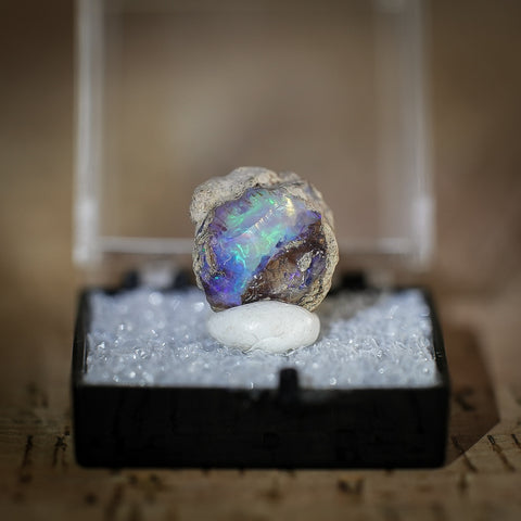 Ethiopian Opal in Collectors Box, Kok Weha Mine, Ethiopia, 8ct