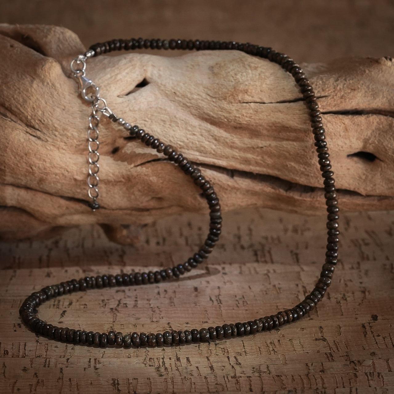 NWA Meteorite Necklace, 15.5g, Sahara, Northwest Africa