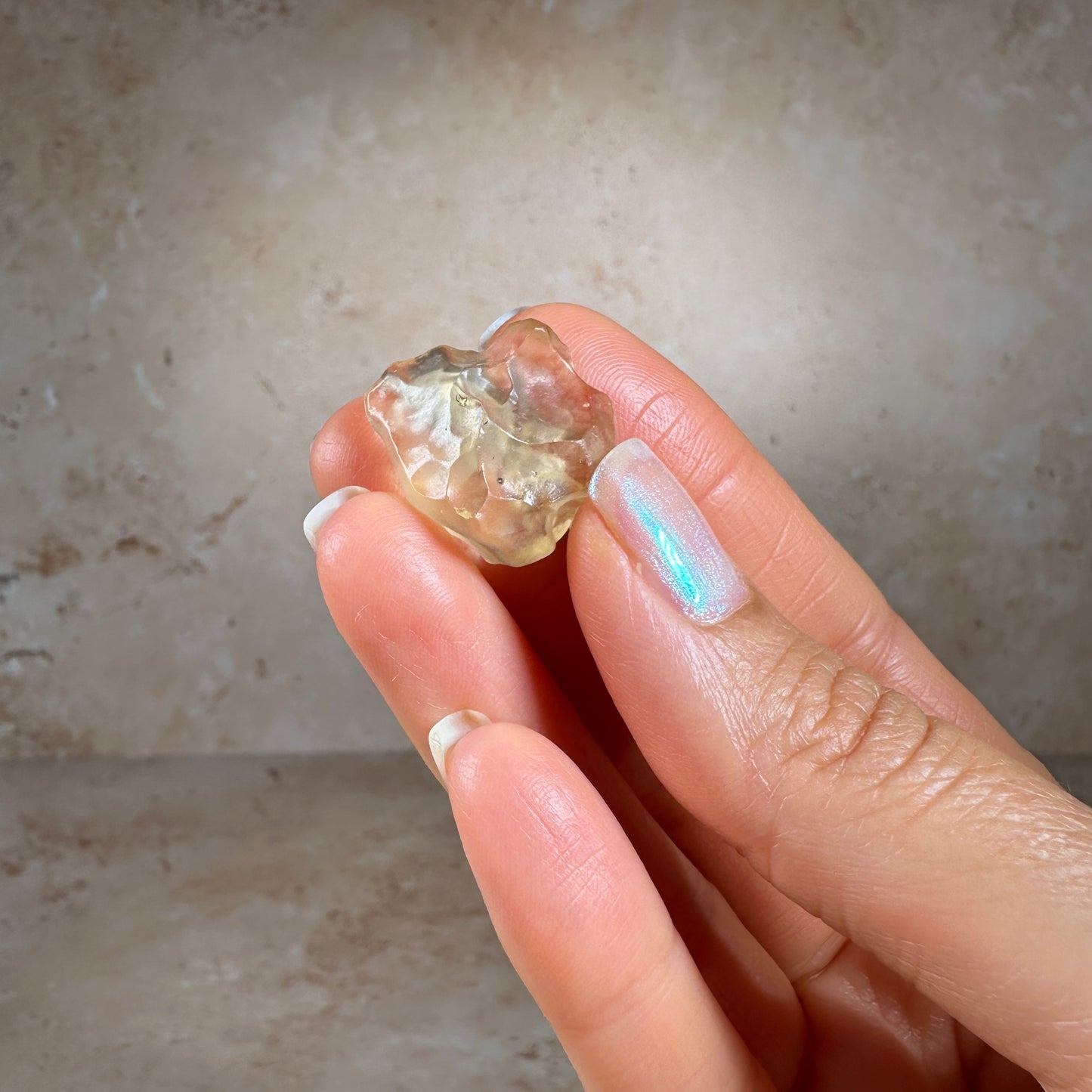 Libyan Desert Glass Tektite with Cristobalite (3.86g) Museum Grade, Sahara Desert, Egypt
