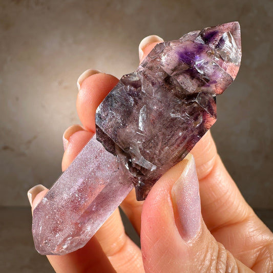 Chibuku Amethyst Scepter, Double Terminated, 35.81g | Chibuku Mine, Mateke, Zimbabwe, Africa