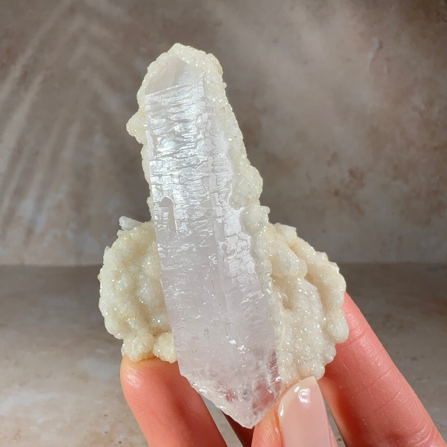 Sugar Quartz with Calcite, 70g | Cavnic, Maramures County, Romania