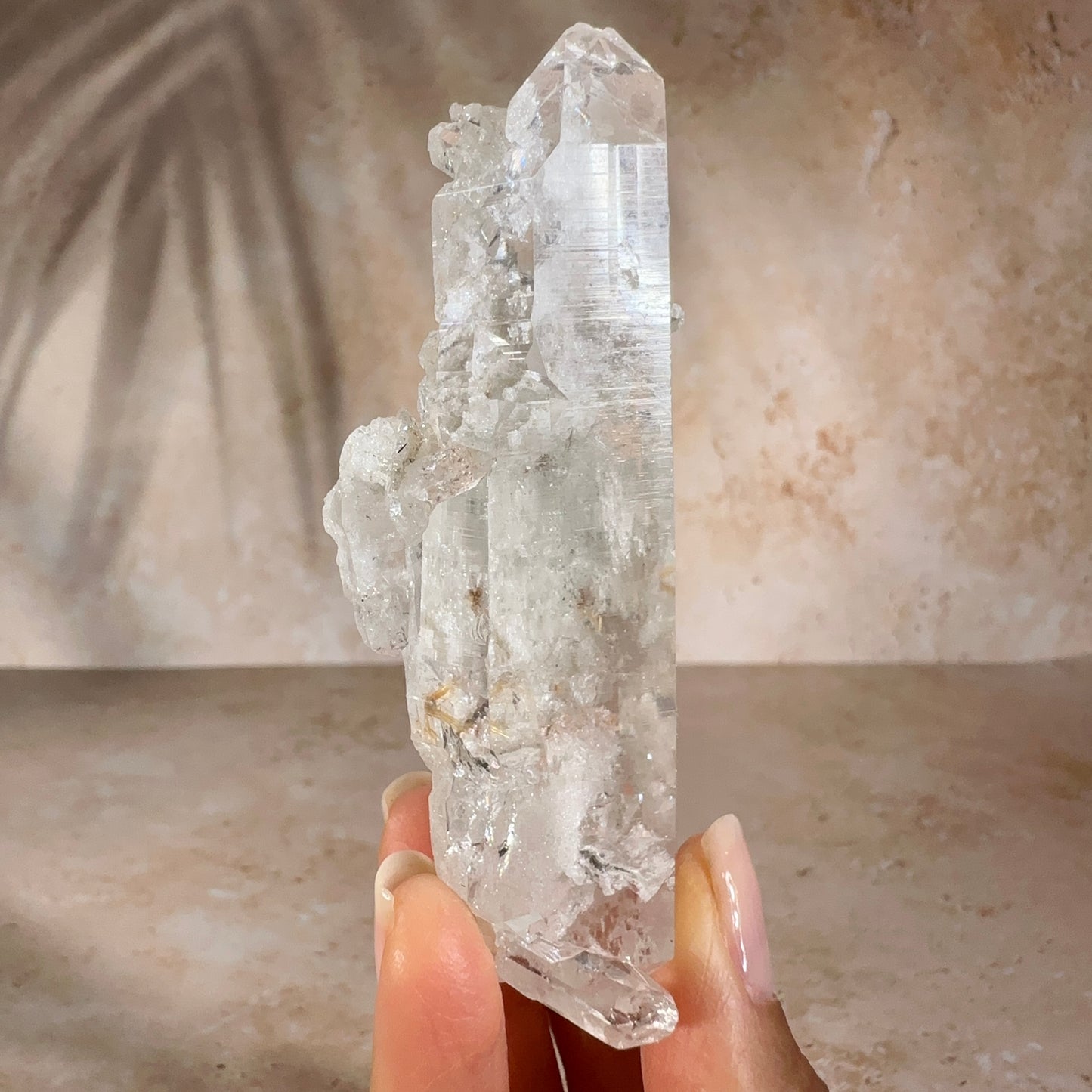 Himalayan Quartz DT with Golden Rutile, 95g | Ganesh Himal Mountains, Nepal, Himalayas