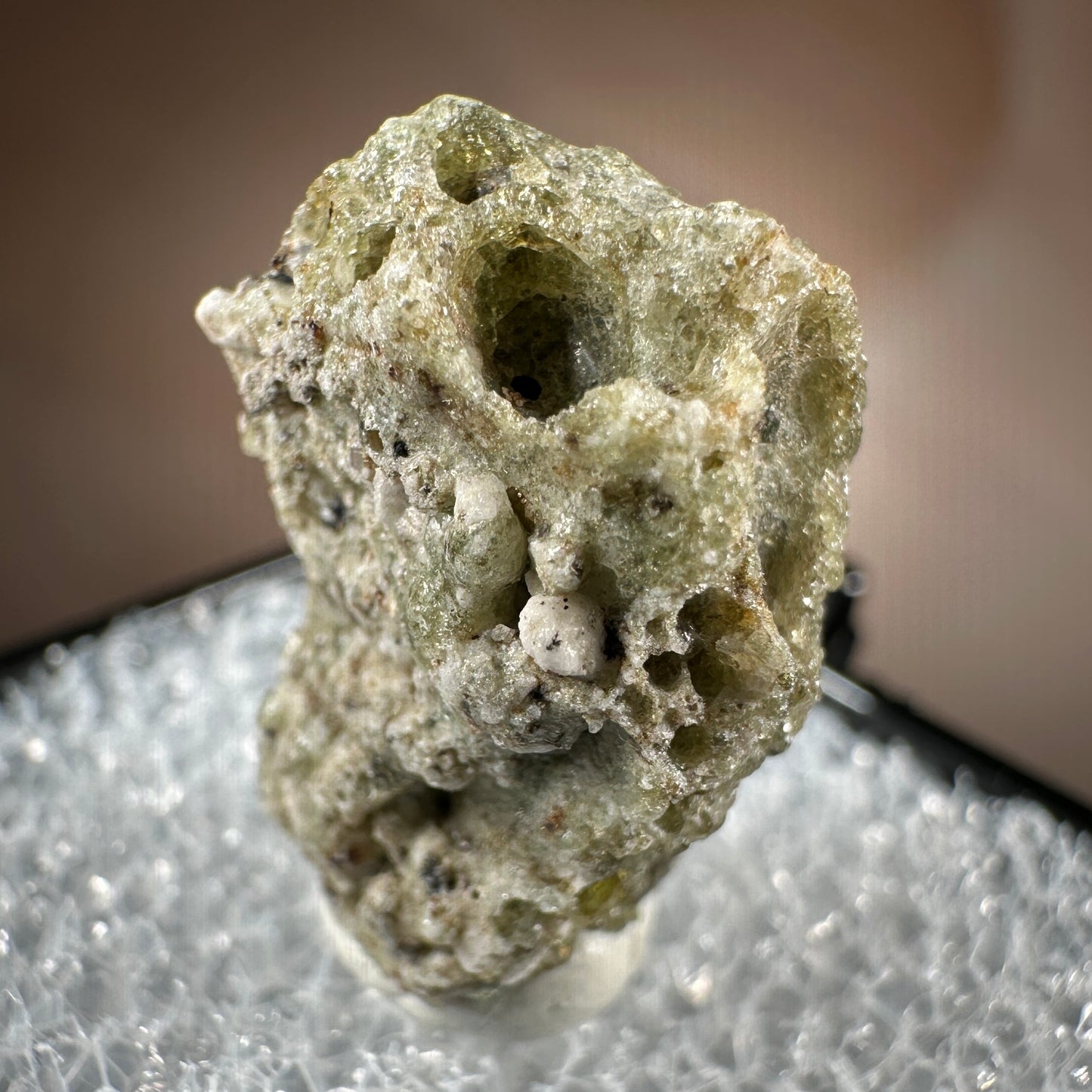Museum Grade green with black atomic glass Trinitite for sale 1.58g