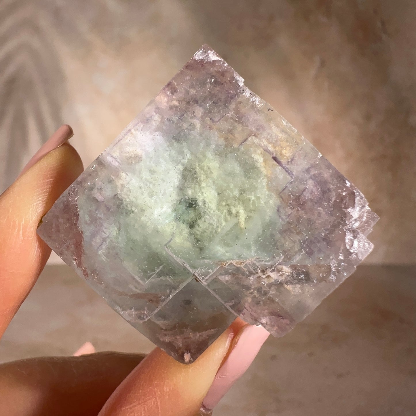 Pastel Aqua Blue Fluorite, China