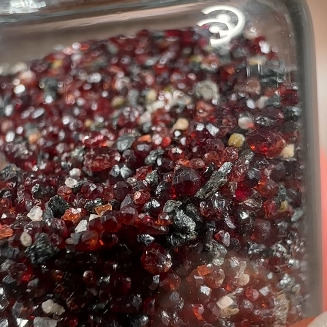 Micro Garnet Crystals “Sand Rubies” 10g — Sabino Canyon, Tucson