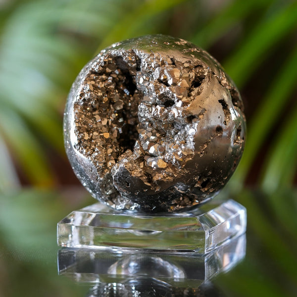 Pyrite Sphere from Huanzala Mine, Peru, 456g