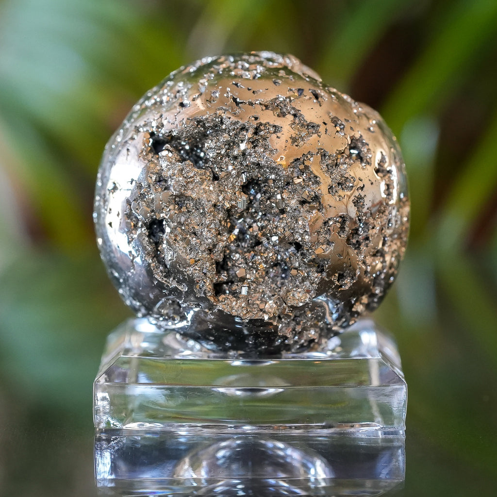 Pyrite Sphere from Huanzala Mine, Peru, 256g