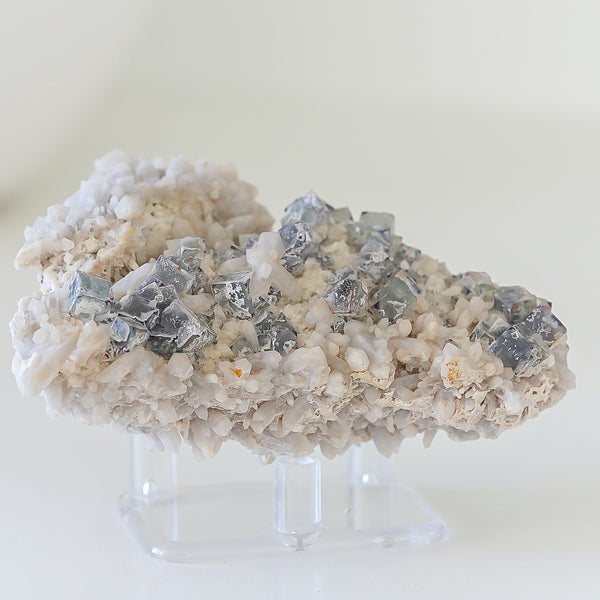 Fluorite With Milky Quartz from Brandberg Mountain, Erongo Region, Namibia, 190g
