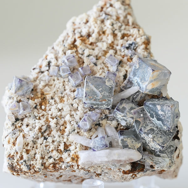Fluorite With Milky Quartz from Brandberg Mountain, Erongo Region, Namibia, 206g