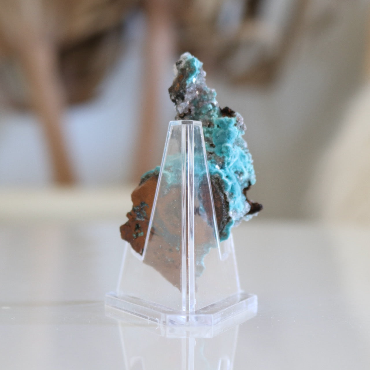 Clear Acrylic Display Stand For Mineral Specimens | 2" Small Easel