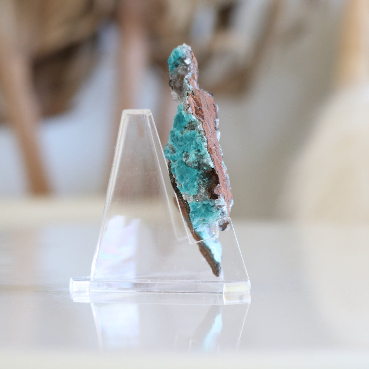 Clear Acrylic Display Stand For Mineral Specimens | 2" Small Easel