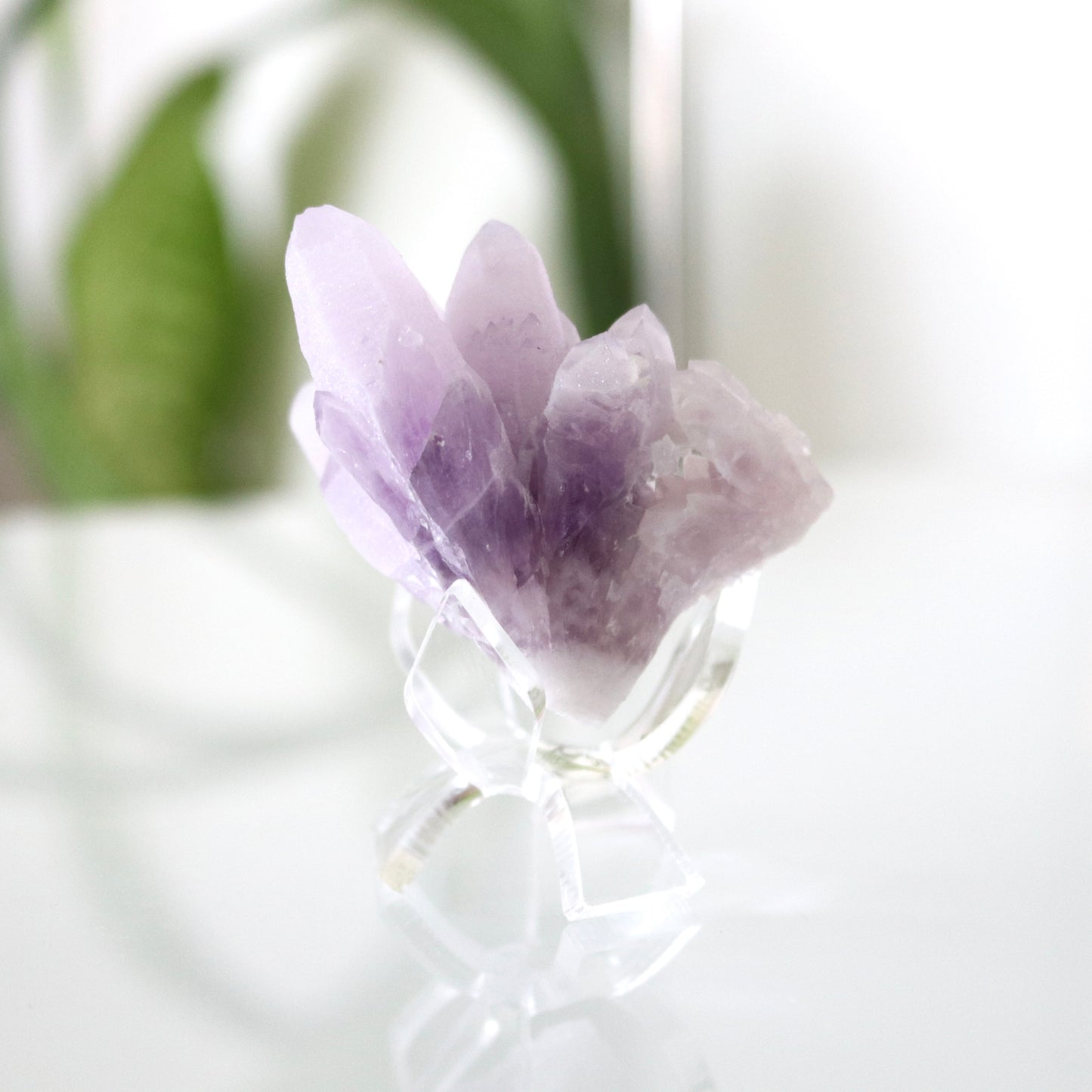 Clear Acrylic Pedestal Display Stand For Mineral Specimens | 1.75" Tulip Pedestal