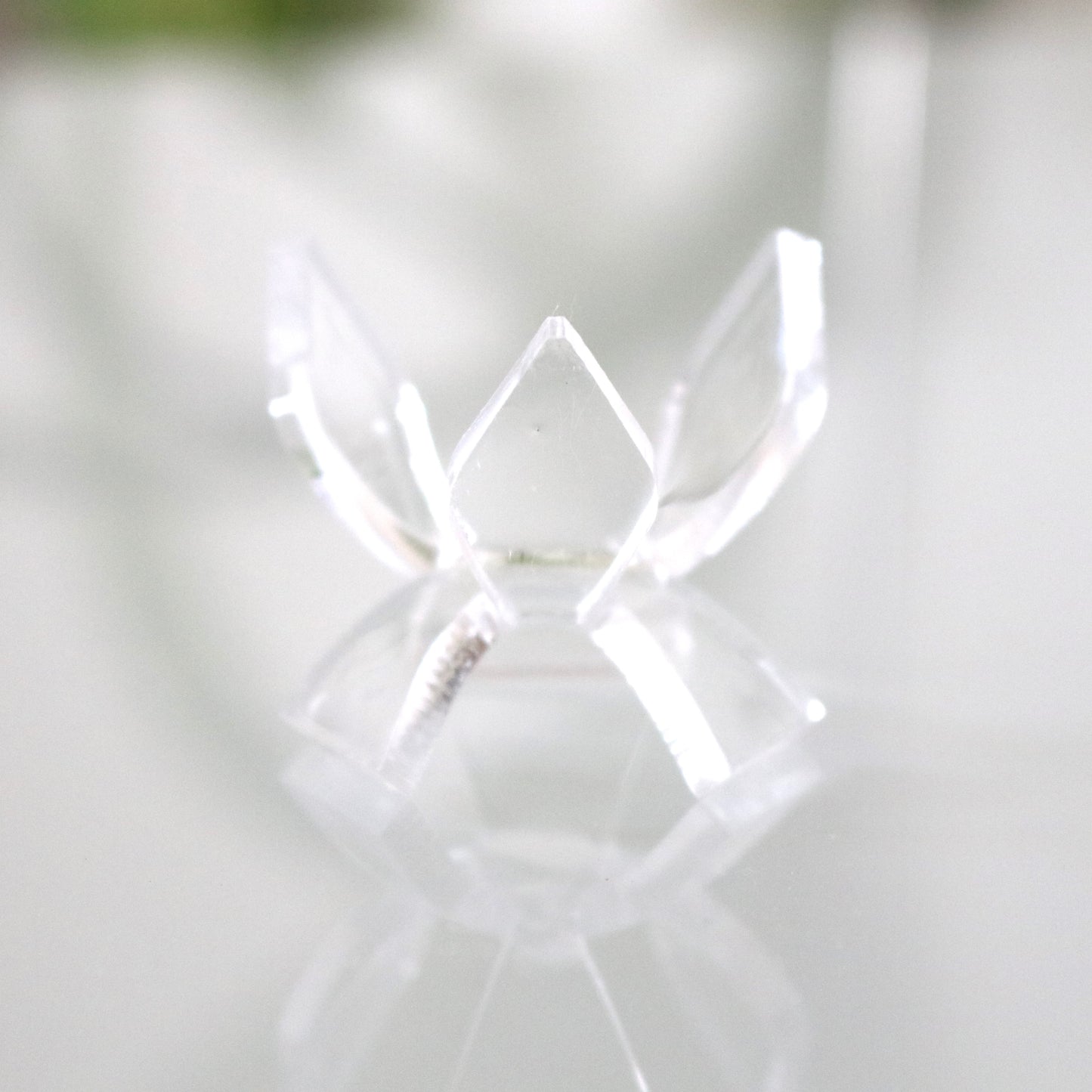 Clear Acrylic Pedestal Display Stand For Mineral Specimens | 1.75" Tulip Pedestal