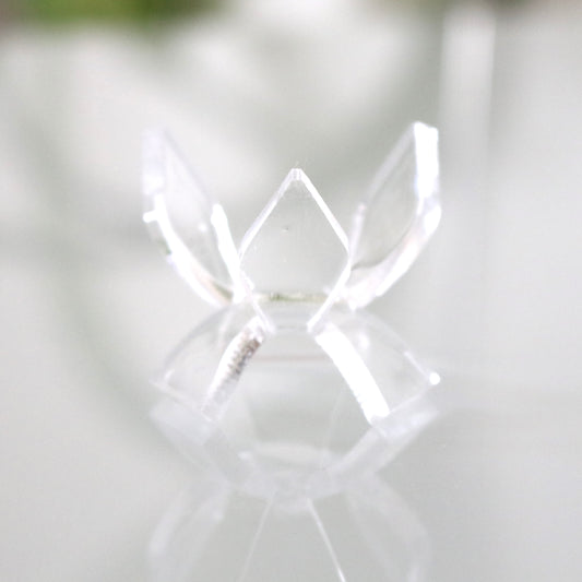 Clear Acrylic Pedestal Display Stand For Mineral Specimens | 1.75" Tulip Pedestal